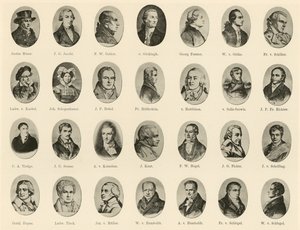 Portretten van beroemde Duitsers uit Ritter vom Deutschen Geiste