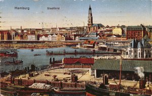 Ansichtkaart van Hamburg, ca. 1910