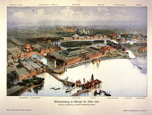 Poster voor de Wereldtentoonstelling van Chicago 1893
