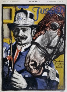 Postiljon: koetsier en zijn paard - in 