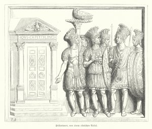 Pretoriaanse Garde, naar een Romeins reliëf (gravure) door German School