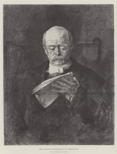Prins Bismarck, ex-kanselier van het Duitse Rijk (gravure) door German School
