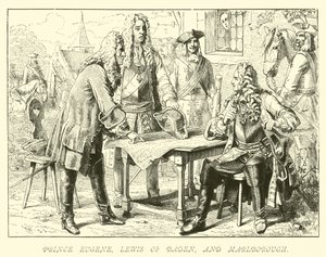 Prins Eugenius, Lodewijk van Baden en Marlborough door German School