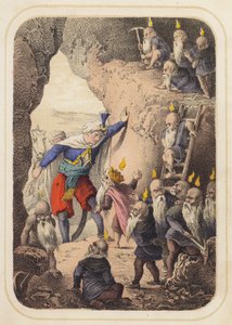Prins van Sindh in een scène uit Duizend-en-een-nacht