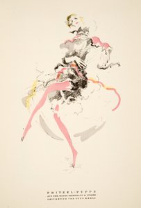Pritzel - Puppe uit het Huis van Friedman & Weber, uit Styl, 1922 (pochoir print)