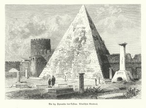 Piramide van Cestius, graf van Gaius Cestius, Rome, gebouwd rond 12 v.Chr. door German School