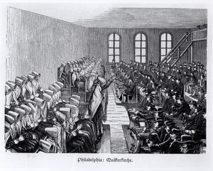 Quakerbijeenkomst, Philadelphia, uit 