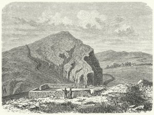Overblijfselen van de Muur van Severus, ten noorden van de Muur van Hadrianus door German School
