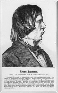 Robert Schumann (gravure) door German School