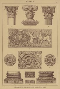 Romeins, Sierarchitectuur en Beeldhouwkunst