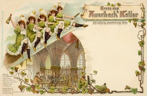 Saksische en Thüringse handels- en industrie tentoonstelling in Leipzig, Duitsland door German School