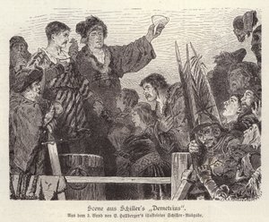 Scène uit Friedrich Schiller