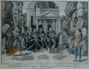 Scène uit Die Zauberflöte van Wolfgang Amadeus Mozart