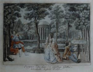 Scène uit Die Zauberflöte van Wolfgang Amadeus Mozart door German School