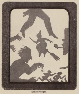 Schaduwfiguren (gravure) door German School
