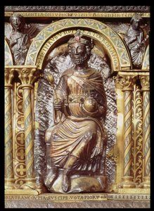 Heiligdom van keizer Karel de Grote (detail) door German School