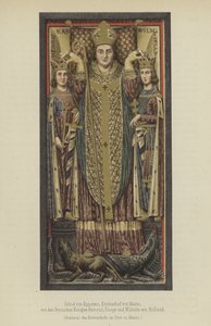 Siegfried von Eppstein, Aartsbisschop van Mainz van 1230 tot 1249, met de Duitse Koningen Hendrik Raspe, Landgraaf van Thüringen, en Willem II van Holland, Graaf van Holland en Zeeland