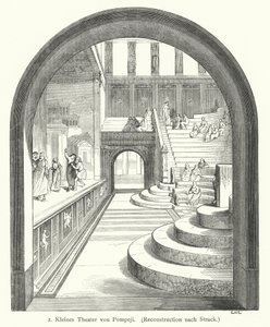 Klein theater van Pompeii, Oud Rome door German School