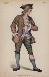 Spiegelberg, uit Die Räuber (De Rovers) door Friedrich Schiller door German School