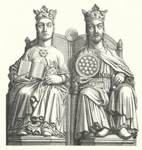 Beelden in de kathedraal van Maagdenburg genaamd 