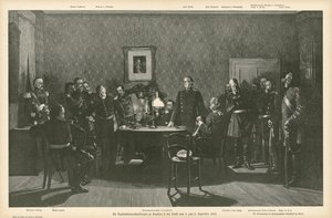 Overgave onderhandelingen in Donchery, Frankrijk, 1-2 september 1870