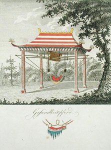 Schommel onder een Chinese luifel, uit 