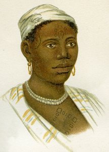 Getatoeëerde Afrikaanse vrouw, 1894 door German School