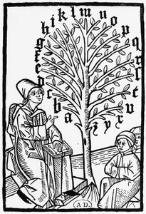 Het alfabet leren, 1490 door German School