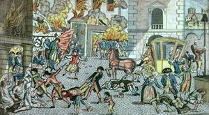 Vreselijke wreedheden begaan in Parijs, 10 augustus 1792 door German School