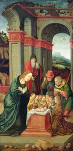 De Aanbidding van de Herders, Keulse School door German School