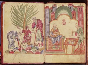 De Kunst van de Apotheker, uit Apuleius Dioscorides door German School