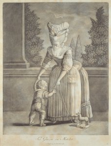 De jongen in het matrozenpak, uitgegeven door Johann Jakob Haid (1704-67) Augsburg door German School