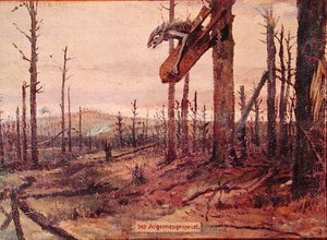 De Geest van de Argonne Bossen, c.1914-18 door German School