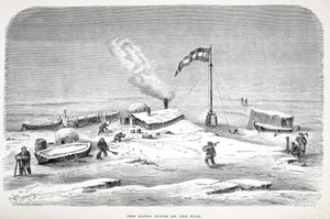 Het Hansa-huis op de ijsschots, Londen 1874