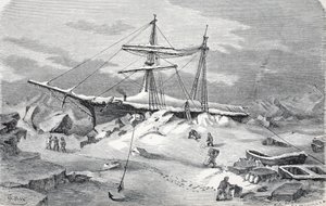 De Hansa in nood, Londen 1874 door German School