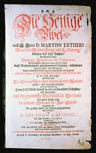 De Heilige Bijbel, Deel I., 1681 door German School