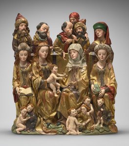 De Heilige Verwantschap, ca. 1480-1490 (gepolychromeerd hout)