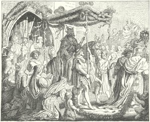 De Heilige Roomse Keizer Karel IV betreedt Lübeck door German School