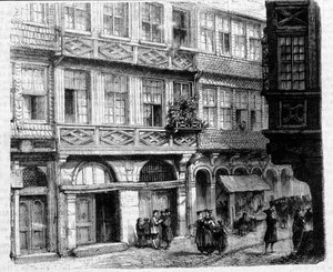 Het Rothschild-huis in de ghetto, Frankfurt door German School