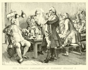 Het tabaksparlement van Frederik Willem I door German School