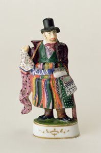 De zakdoekverkoper, Meissen figuur in de stijl van Johann Joachim Kandler (1706-75)