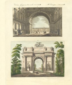 Het keizerlijke Winterpaleis van St. Petersburg door German School