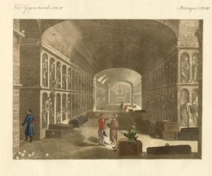 De grote catacomben bij Palermo