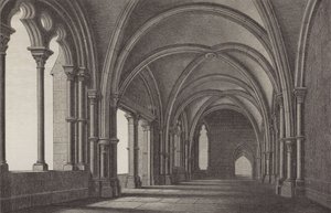 De lobby van het Maulbronn-klooster, Baden-Württemberg, Duitsland door German School