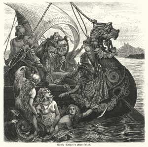 De zeereis van Koning Rother (gravure)