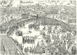 Toernooi in Zwickau, augustus 1573 door German School