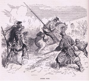 Onder vuur, Cassells Geschiedenis van de oorlog tussen Frankrijk en Duitsland uitgegeven door Cassell and Company Limited, c.1890 (litho) door German School