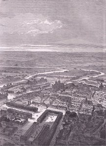 Uitzicht op Metz, Cassells Geschiedenis van de oorlog tussen Frankrijk en Duitsland uitgegeven door Cassell and Company Limited, ca. 1890