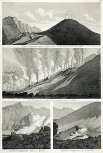 Uitzicht op de Monte Somma en de Vesuvius, gezien vanuit het westen vanaf het observatorium, 27 april 1855 door German School