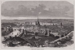 Uitzicht op Rouen, Normandië, Frankrijk door German School